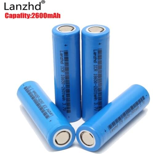 Rechargeable battery 18650 For Samsung 18650 lithium 3.7V ICR18650 2600mAh Li lon Rechargeable Batteries Li-lon 26F