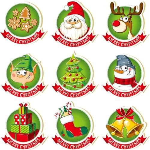 AZSG Christmas badge Clear Stamps For DIY Scrapbooking /Card Making/Album Decorative Rubber Stamp Crafts Cutting die