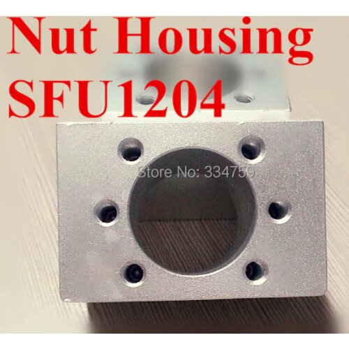 SFU1204 Ballscrew Nut Housing Aluminium Material Mounting Bracket For Ball Screw 1204 nut house cnc parts
