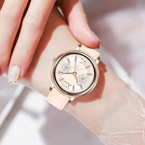 MK20 Smart Watch Rechargeable Health Monitoring Zinc Alloy 1.0 Inch Waterproof Sport Bracelet for Women