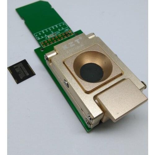 Clamshell structure,eMCP_12x18 SD adapter,for BGA62/BGA186 reader,data recovery tool from dead mobile phone,aluminium alloy