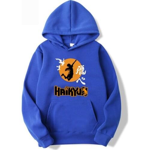 New Hoodie Anime Haikyuu Print Sweatshirts Cosplay Fleece Karasuno High School Men/Women Pullovers Harajuku Sudaderas Sportswear