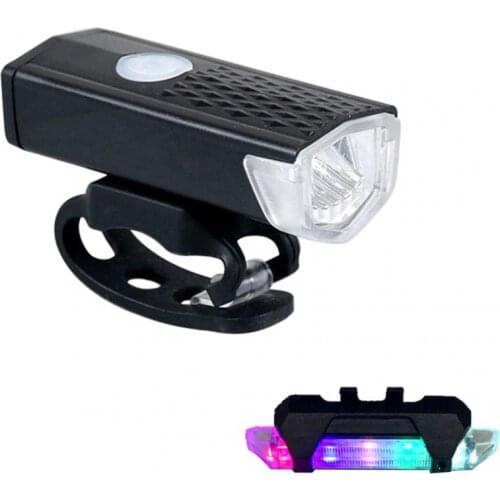 Bicycle Lantern Farol Bike Light USB LED Rechargeable Set Mountain Cycling Front Back Headlight Lamp Flashlight Accessories