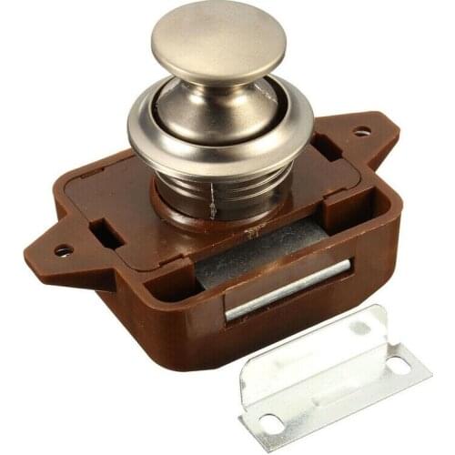 Yacht Push button lock ABS & Zinc Latch Motorhome Parts Furniture Door Latch Knob