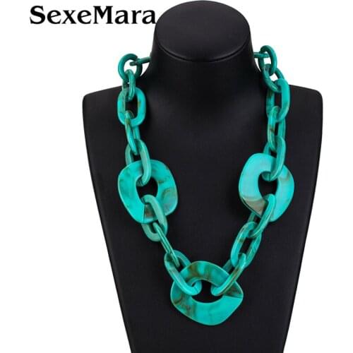 SexeMara New Long Hyperbole Multi-layer Chain Sheet Necklace Fashion Water Rpple Sheet For Women Jewelry