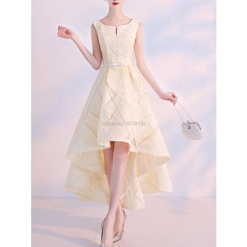 8131 Sex Scoop-neck sleeveless natural high/low above-knee lace homecoming dresses/Party gowns new in belt&bow free shipping