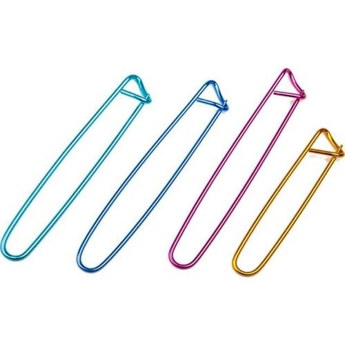 10pcs Hand woven material Notation tool knit a sweater Anti demetal Long pin colour needle Mark button