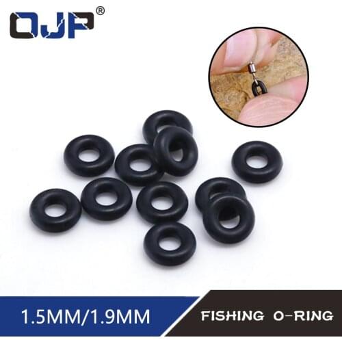 100pcs fishing O-ring Rubber Opening Swivel Solid Connector buffer Rings O Shaped Ring Rubber Ring Fishing tackle accessories