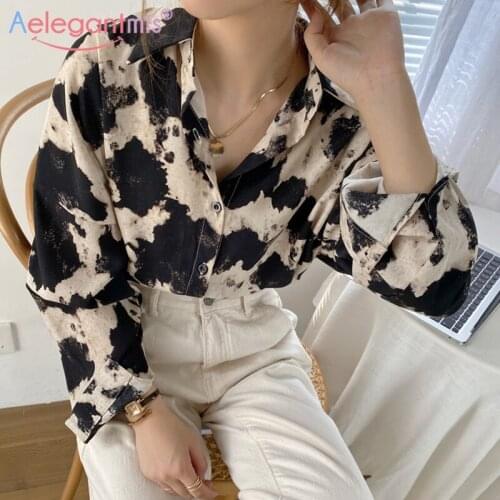 Леопардовые блузки Aelegantmis China At AliExpress