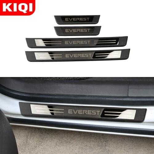 Car Welcome Pedal Sticker for Ford Everest 2016 2017 2018 2019 2020 2021 Car Scuff Plate Pedal Door Sill Plates Cover Stickers