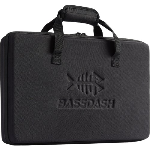 Bassdash Hard Shell Carrying Case with Mesh Inner Pocket Pre-cut Foam Insert for Fishing Rod and Reel Combo EVA Travel Bag