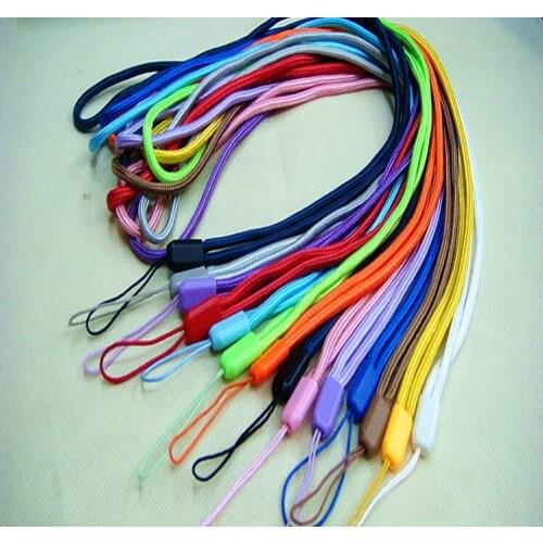 Free Ship 43cm Long Thick wrist hand Lanyard Neck Strap for keys ID Card Mobile Phone Straps MP5 MP3 MP4 U flash disk Strap