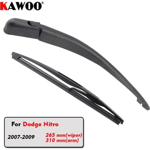 KAWOO Car Rear Wiper Blade Blades Back Window Wipers Arm For Dodge Nitro Hatchback (2007-2009) 265mm Car Accessories Styling