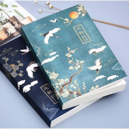 Coloring Book Drawing Notebooks Vintage Chinese Style Super Thicken A5 Sketch Books Journals Office Accessories School Supplies