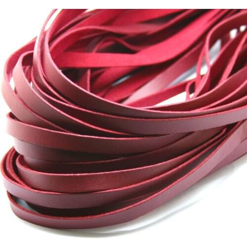Burgandy 1M 8mm Flat Faux Suede Korean Velvet Leather Cord string Rope Thread Jewelry Findings