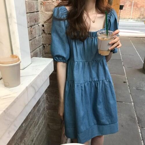 LOSTOUSES Fashion Denim Dresses