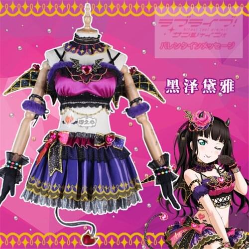 Love Live Kurosawa Dia Little Devil Cosplay Costume Women Halloween Christmas Party Devil Lovely Suit H