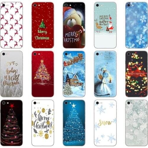 305DD Merry Christmas Soft Silicone Cover Case for iphone 5 5s se 6 6s 8 plus 7 7 Plus X XS SR MAX case