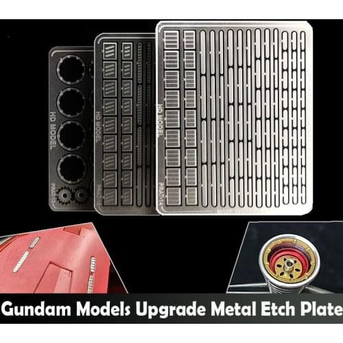 Gundam Models Detail Upgrade Metal Etch Plate Kit 13-18 Models Hobby Transform Accessory