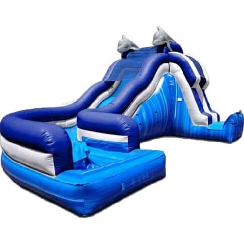 PVC inflatable Dolphin slide inflatable tarapulin slide inflatable amusement park slide for fun