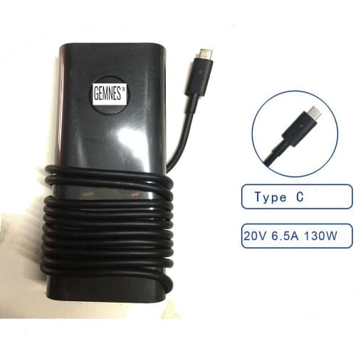 New Original 130W AC USB Type C Power Adapter for Dell XPS 15 9575 9570 Laptop Charger M0H25 0M0H25 07MP1P K00F5 0K00F5 20V 6.5A