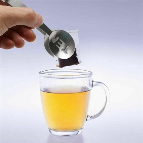Teabag Bag Tongs Home Tool Stainless Grip Kitchen Herb Holder Tea Craft Squeezer
