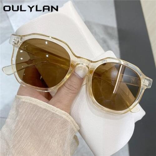 Oulylan Polygon Sunglasses Women Men Fashion Sexy Small Sun Glasses Vintage Brand Design Red Black Eyeglasses Summer Style UV400