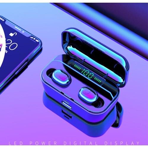 Bluetooth 5.0 Earphones TWS Wireless Handsfree Earphone Sports Bass Earbuds Waterproof Headset With Mic 3500mAh Charging Box