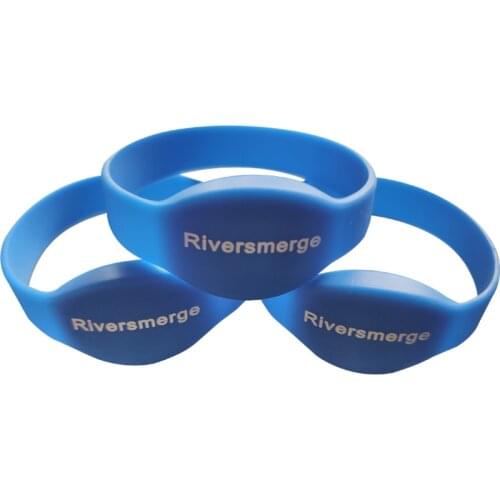 13.56Mhz MF1108 (S50 Compatible) ISO14443A RFID Waterproof Smart Silicone Wristband Bracelet