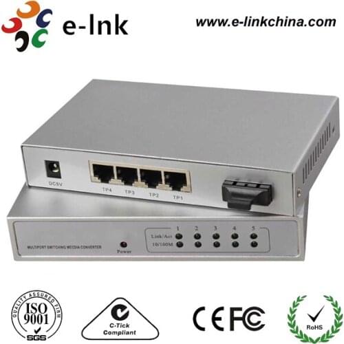 Managed Fast Ethernet Switch with 4-ports 10/100Base-TX and 1-port 100Base-FX, Single mode, 20km