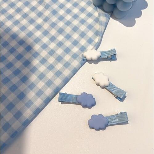 New Girls Cute Cloud Hairpins Children Sweet Hair Clips Barrette Hair Ornament Cute Hair Accessories Baby Hairpin 2021