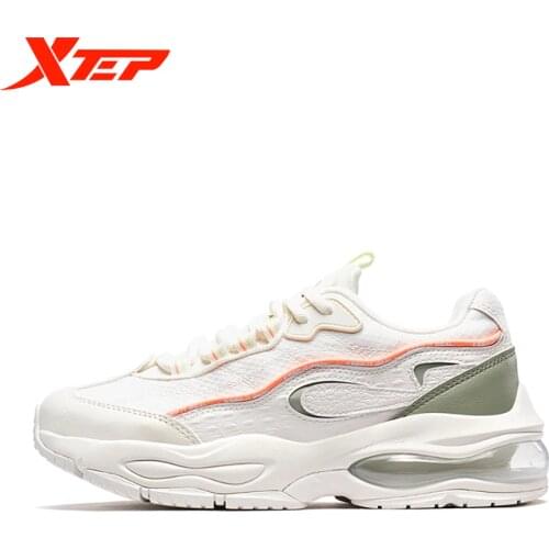 Xtep Sports Shoes Womens Autumn 2020 New Ladies Casual Shoes Half Palm Cushion Dad Shoes Women Trendy Shoes 980318320336