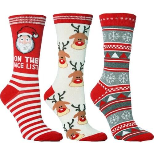 1 Pair Soft Fluffy Cosy Bed Socks Winter Warm Christmas Gift Casual Xmas Socks For Women And Men