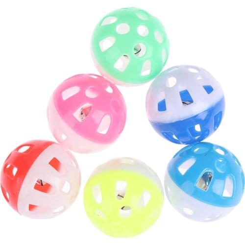 1pc 3.8cm Pet Parrot Toy Bird Hollow Bell Ball For birds Chew Fun Cage Toys