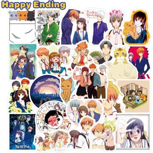 10/25 PCS Love Anime Fruits Basket Stickers For Motorcycle Skateboard Laptop Bicycle Trunk Backpack Waterproof Helmet Sticker