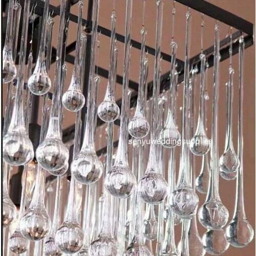 350pcs）event decoration scene layout water drop crystal ceiling mirror sequins transparent acrylic crystal drop pendant syu1797