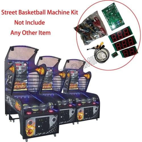 Street Basketball Machine Kits, Coin operated Games Kit with motherboard sensor and wires for Arcade shooting Ball Game