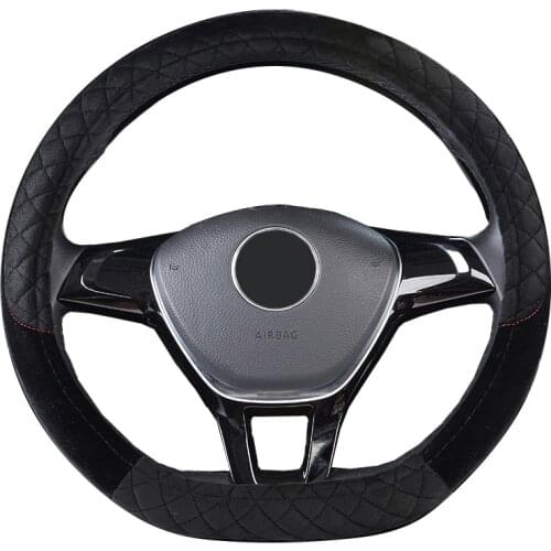 D-Shape Steering Wheel Cover For Nissan Rogue Qashqai X-trail Kicks Micra MAXIMA Leaf Subaru WRX STI Suzuki Swift Ertiga Dzire