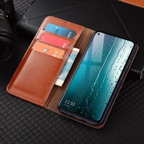 For Samsung Galaxy A10 A20 A30 A40 A50 A60 A70 A80 A90 5G Case Crazy Horse Genuine Leather Flip Cover Wallet Protector