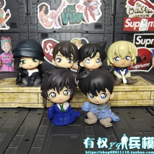 Bandai Genuine Detective Conan Child Sitting Series Conan Edogawa Rachel Moore Akai Shuichi Okiya Subaru Action Figure Toys