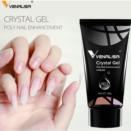 VENALISA 30ml 30g 24 Color CANNI Nail Art Manicure Clear Pink Natural Camouflage Hard Jelly Builder French Nail Extend Gel