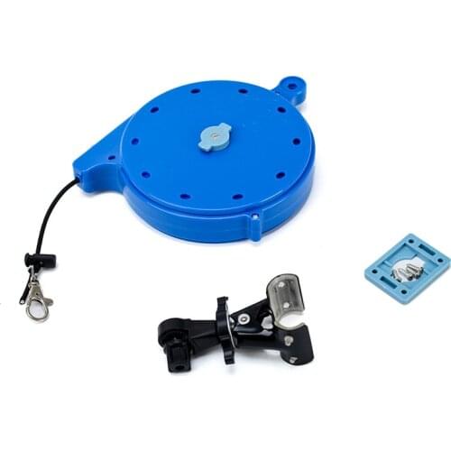 Hot Sautomatic Retractable Lost Safety Wire Fishing Rods Lanyard Tether Safety Line Tackle Clip Connector Retention Elastic Rope