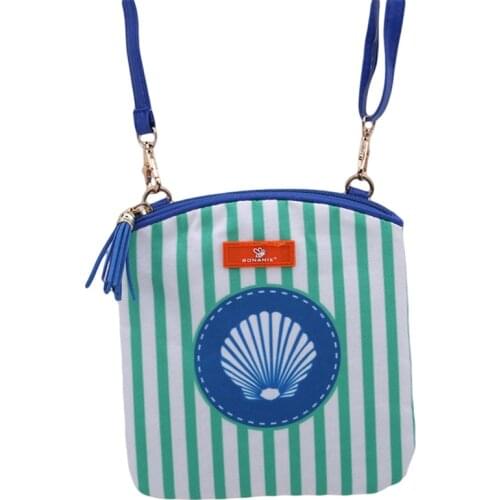 Small Sling Crossbody Messenger Bag For Women Bohemian Hippie Hobo Bags Cotton Canvas Zipper Bag Women Lady Shoulder Bags Tassel