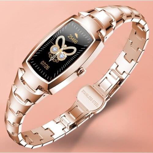 Fashion Woman Smart Watch 1.08 inch IP67 Waterproof Long Standby Blood oxygen monitor Tracking Fitness Smartwatch APP Wristband