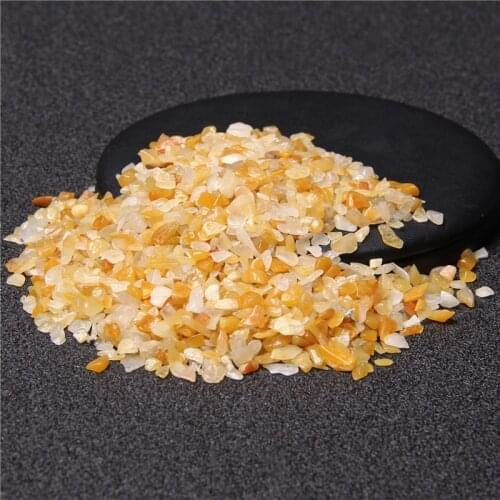 3-5mm Undrilled Natural Yellow Aventurine Stone Wholesale Rock Mineral Tumbled Chip Gravel Stone for DIY Home Decor Aquarium