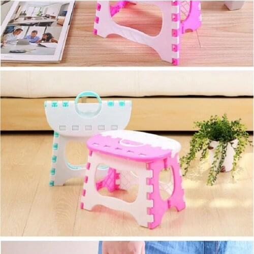 Plastic Multipurpose Folding Footstool Home Stool Train Outdoor Chair Storage Portable Stool Home Storage Chair