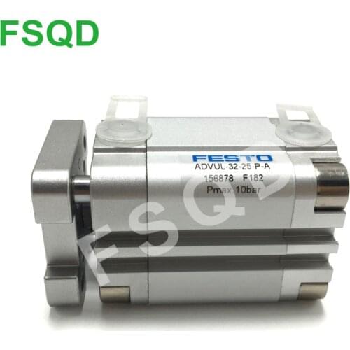 ADVUL-32-5,10,15,20,25,30,35,40,50,60,70,75,80,90,100,110,120,125-P-A FSQD FESTO Pneumatic Compact Cylinder ADVUL Series