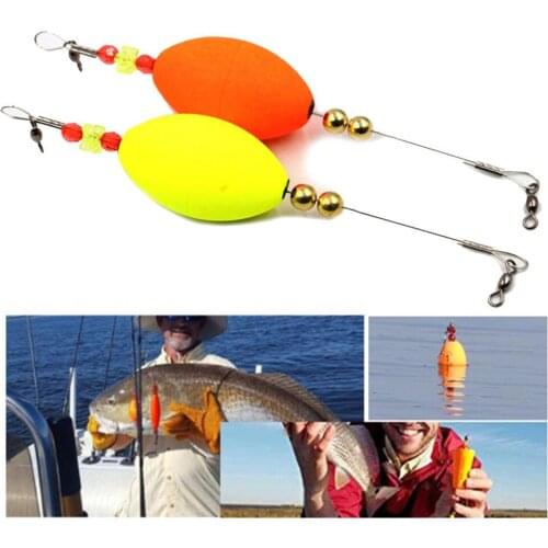 1PC 19.5cm Fishing Float Wire Cork For Redfish Bobbers Cork Floats Popping Cork Foam Wire Copper Beads Pesca Fish Tackle Tools
