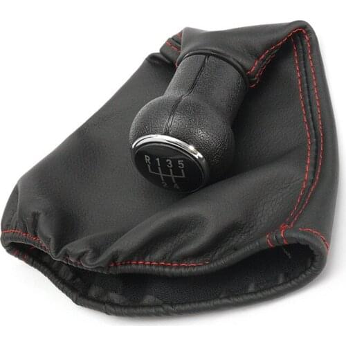 5 Speed Car Gear Stick Shift Knob Shifter With Lever Leather Boot For VW Jetta Golf 3 MK3 1992-1998 Vento Transporter Cabrio