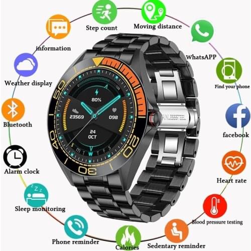 LIGE 2020 New Men Smart watch Waterproof Sport Heart Rate Blood Pressure Pedometer Smartwatch Sleep Information Reminder Watches